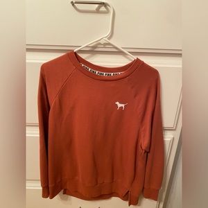 Women’s pink/Vvctoria secret oversized crewneck